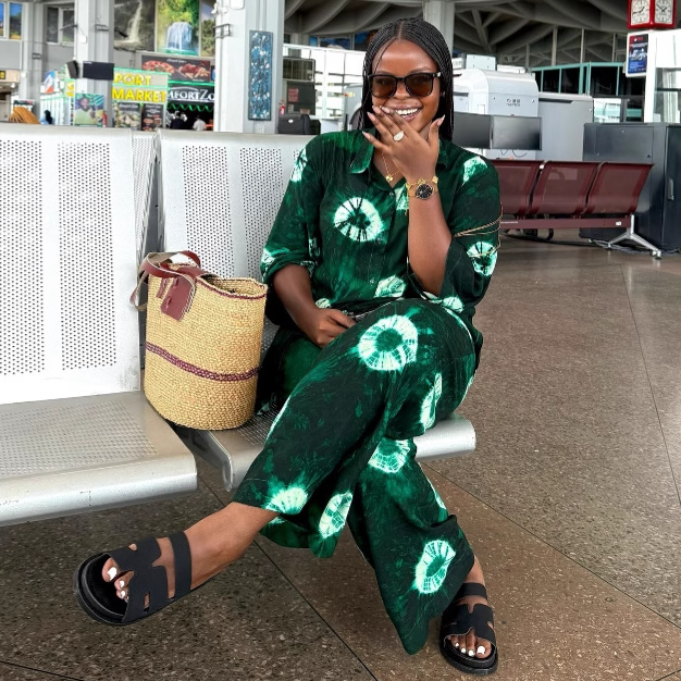 Plus Size Women's Print Casual Set African Ladies Long Sleeve Shirt Long Pants Fashion Trendy Two-Piece Set