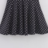 Summer Women's Polka Dot Casual Halter Neck Short Dress