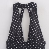 Summer Women's Polka Dot Casual Halter Neck Short Dress