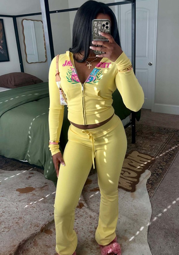 Sexy Elastic Waist Tie Hoodie Pants Casual Sporty Set Women Three-Piece Outfit