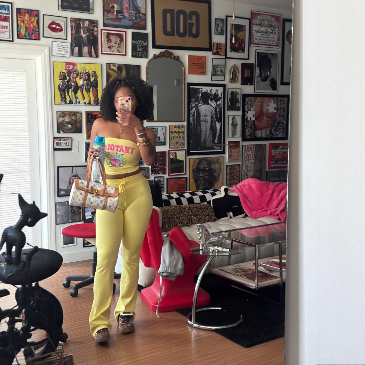 Sexy Elastic Waist Tie Hoodie Pants Casual Sporty Set Women Three-Piece Outfit