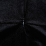 Women Strapless Sexy Furry Hem Short Evening Dress