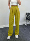 Women Spring/Summer Casual Elegant Straight-Leg Pants