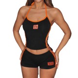 Women's Summer Sexy Sporty Two-Piece Shorts Set