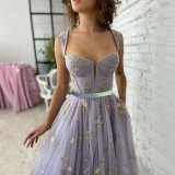 Women sexy mesh halter prom dress（Processing time need 3-6 days）