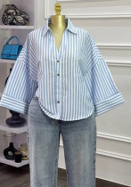 Women Summer Turndown Collar Casual Shirt Top Women Summer Turndown Collar Casual Shirt Top