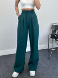 Women Spring/Summer Casual Elegant Straight-Leg Pants