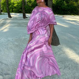 Women Summer Sexy Irregular Holiday Dress Two-Piece Set