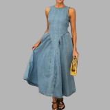 Women Spring Casual Elegant Sleeveless French Dress