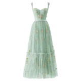 Women sexy mesh halter prom dress（Processing time need 3-6 days）