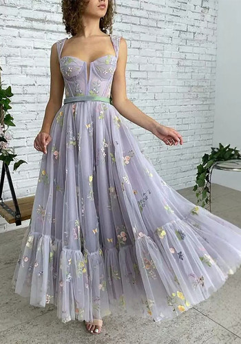 Women sexy mesh halter prom dress（Processing time need 3-6 days）
