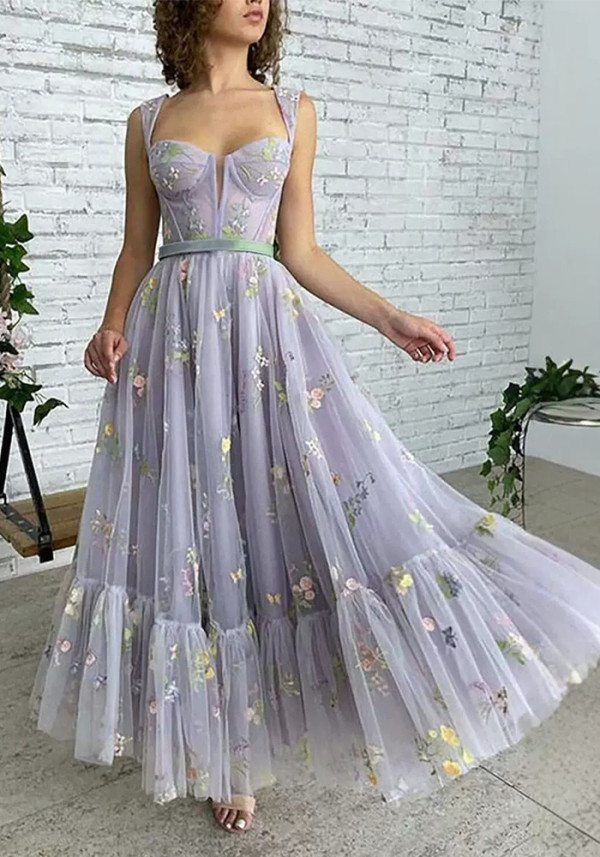 Women sexy mesh halter prom dress(Processing time need 3-6 days)
