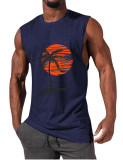 Men's Print Loose Casual Men's Vest