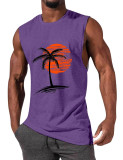 Men's Print Loose Casual Men's Vest