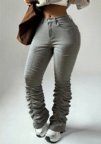 Women American Stretch Gathered Stacked Pants Women American Stretch Gathered Stacked Pants