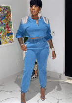 Women V-Neck Tassel Top and Pant Two-Piece Set Women V-Neck Tassel Top and Pant Two-Piece Set