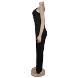 Women Summer Elegant Slash Shoulder Jumpsuit