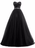 Women Burgundy Strapless Prom Evening Dress（Processing time need 3-6 days）
