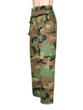 Women Casual Camouflage Print Street Style Cargo Pants