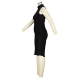 Women Fall/Winter Dress and Jacket Two-Piece Set