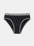 Plus Size Seamless Low Rise Women's Panties Sexy Striped Color Block High Stretch Briefs
