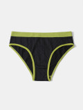 Plus Size Seamless Low Rise Women's Panties Sexy Striped Color Block High Stretch Briefs
