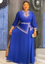 Career Women's Muslim Africa Beaded Fashion Plus Size Dress Career Women's Muslim Africa Beaded Fashion Plus Size Dress