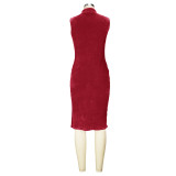 Women Fall/Winter Dress and Jacket Two-Piece Set