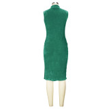 Women Fall/Winter Dress and Jacket Two-Piece Set