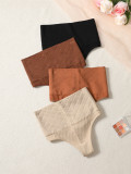 Seamless High Waist Panties Shaping Panties Stretch Women's Shapewear Thong