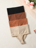 Seamless High Waist Panties Shaping Panties Stretch Women's Shapewear Thong