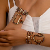 Women Leopard Print Irregular Bracelet