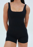 Women Fitness Yoga Solid Backless Jumpsuit