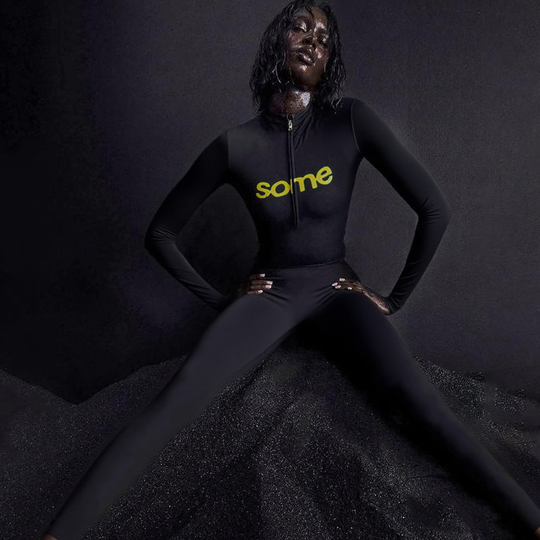 Women Fall Casual Printed Long-Sleeved Top and Pants Two-Piece Set