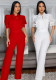 Women Elegant Style Lace Patchwork Lace-Up Wide-Leg Jumpsuit