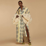 Women Beach Holiday Beach Print Cover-Up Jacket