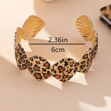 Women Leopard Print Irregular Bracelet