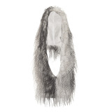 Women's Fall/Winter Halter Neck Hooded Deep V-Neck Fringe Adjustable Slim Waist Top T-Shirt