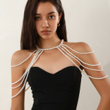 Accessory Chain Pearl Body Chain Women's Necklace Party Wedding Jewelry Formal Wear
