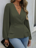Spring/Fall Slimming Slim Waist Blouse