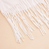 Women's Summer Print Fringe T-Shirt Top