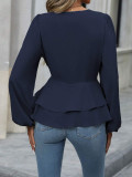 Spring/Fall Slimming Slim Waist Blouse