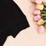 Women's Summer Print Fringe T-Shirt Top