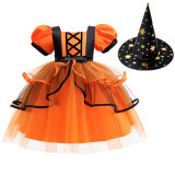 Princess Dress Halloween Party Costume Children's Performance Dress Girl's Dress