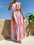 Long Skirt Two-Piece Bikini for Women Three-Piece Swimsuit