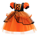 Princess Dress Halloween Party Costume Children's Performance Dress Girl's Dress
