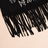 Women's Summer Print Fringe T-Shirt Top