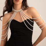 Accessory Chain Pearl Body Chain Women's Necklace Party Wedding Jewelry Formal Wear