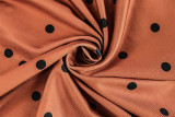 Print Polka Dot Women's Slim Waist Sexy A-Line Pleated Deep V-Neck Sleeveless Short Dress