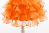 Halloween Children's Performance Costume Cosplay Outfit Girl's Bubble Sleeve Mesh Dress